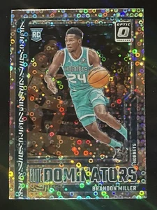 Brandon Miller 2023-24 Rookie Donruss Optic Dominators Holo Disco Fast Break #17 - Imagen 1 de 2