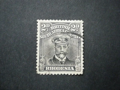 Rhodesia - BSAC KGV 1918 2d black & brownish grey SG256d FU - Image 1 of 2