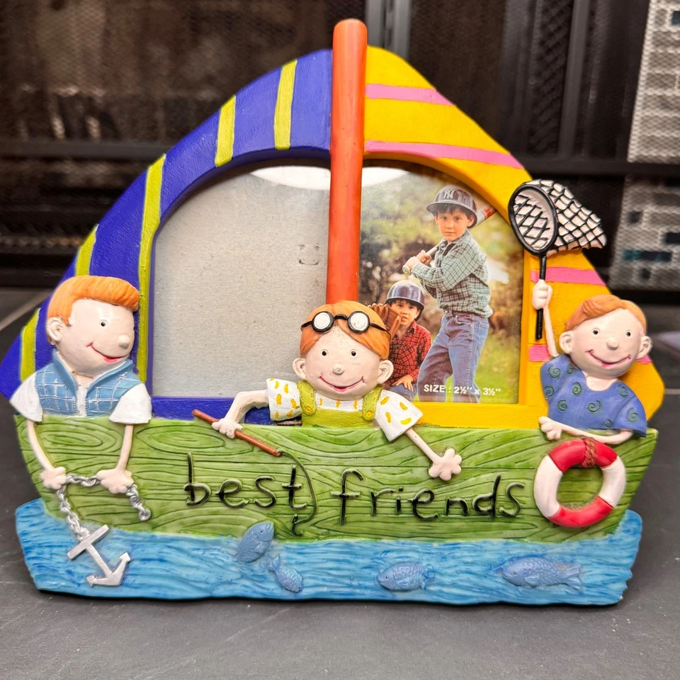 Marco de fotos náutico de colección Best Friends barco 3D niños pesca tema náutico Foto 1 de 4