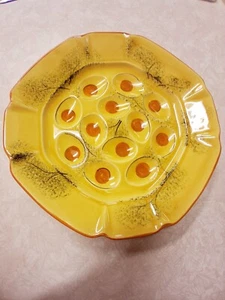 VINTAGE DESIGNCRAFT DEVIL EGG PLATE/PLATTER 11.75" CERAMIC- USA #402 EXCELLENT - Bild 1 von 3