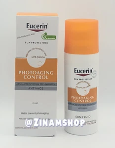 Eucerin Líquido Solar Control Fotoenvejecimiento SPF50+ 50 ml Antiedad - Imagen 1 de 2