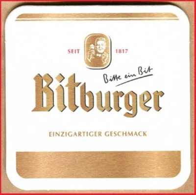 Bierdeckel (101) - Bitburger - Bitte ein Bit - Einzigartiger Geschmack - Bild 1 von 2