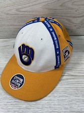 Milwaukee Brewers Cooperstown Collection Fitted Hat 7 3/8 Trucker Cap MLB 1982