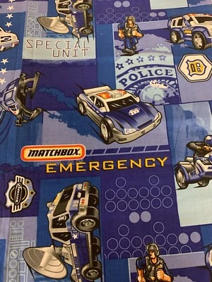 Mattel 2007 Fabric Police Special Unit Patch Matchbox Helicopter Motorcycle HTF - Image 1 of 4