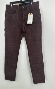 NWT PrAna Men's Pants Size Corduroy Slim Fit Brown 28x30 - Picture 1 of 5