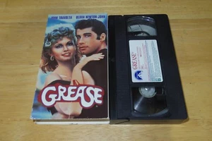 Classic Film Grease John Travolta Olivia Newton-John (VHS Movie, 1977) Used/VGC - Picture 1 of 8