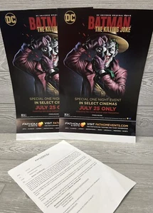 Batman The Killing Joke Fathom Events 2 Promo Posters Original Packaging 2016 - Picture 1 of 11