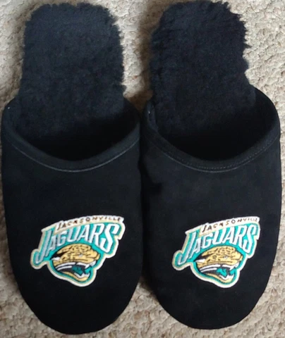 NFL Jacksonville Jaguars XL Plush Slip On Slippers Cover
