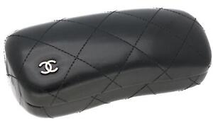 Chanel Quilted Large Black Sunglasses Case (L)15cm x (W)6cm x (H)5cm