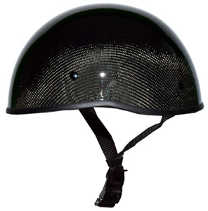 Crazy Al's WORLD'S SMALLEST LIGHTEST SOA DOT Gloss Carbon Fiber Half Helmet - Picture 1 of 4