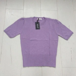 Kettlewell Becca Knitted Lavender Marl Cashmere /Cotton Sweater Size M Brand New - Picture 1 of 11