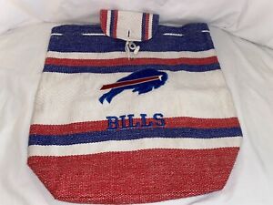 Buffalo Bills Football NFL cotton bag & backpack Red White and Blue Embroidery