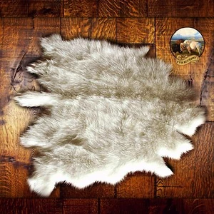 Plush Luxury Fur Buffalo Skin Hide Pelt Rug White Throw Faux Fur Shag Sheepskin - Picture 1 of 2