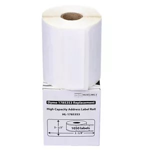 DYMO 1785353 4XL (3-1/2" x 1-1/8") Etichette termiche per indirizzi - (16) Rotoli da 1050 - Foto 1 di 8