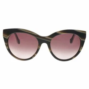 Balenciaga BA 51 montatura occhiali da sole in plastica corno marrone marrone marrone 62Z 54-18-140 Ba0051 - Foto 1 di 5