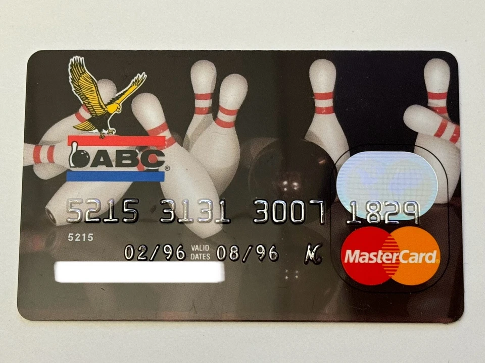 ABC Bowling▪️Marine Midland Bank Collectible Credit Card▪️Expired in 1996▪️Eagle - Image 1 of 2