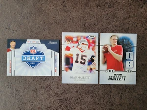 2011 Sage Football ROOKIE Ryan Mallett 3-card lot - New England Patriots - Picture 1 of 2