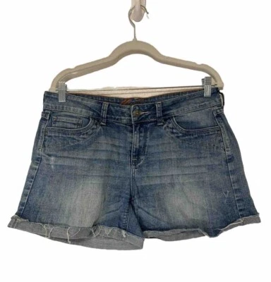 Delia's Y2K Shorts Junior Size 11/12 Cut Off Blue Mallory Denim Jean  Distressed - Image 1 of 4