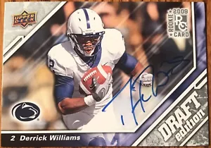 2009 Upper Deck Draft Edition Autographs Silver Derrick Williams #31 Penn State - Picture 1 of 2