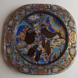 Rosenthal Glass Christmas Plate 1977, Annunciation 1st Choice without original packaging - Picture 1 of 2