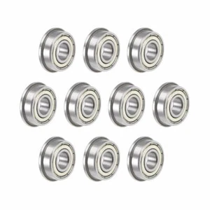 F696ZZ Flange Ball Bearings 6x15x5mm Shielded Chrome Plated Bearings 10 Pieces - Picture 1 of 3