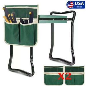 Foldable Garden Kneeler Tool Pouch bag for Bench Stool Cushion Seat Pad Kneeling - Picture 1 of 14