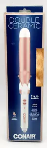 Conair Double Ceramic 1 1/4 Inch Barrel Instant Heat Up Curling Iron, open box - Picture 1 of 1