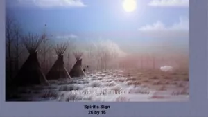 Donald Vann Cherokee Litho, 26x16, selten ausverkauft, Spirituosenschild, 1987 - Bild 1 von 4