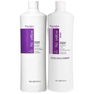 Set Per Capelli Antigiallo FANOLA Kit Shampoo 1000ml + Maschera 1000ml - Imagen 1 de 1