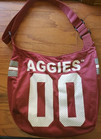 TEXAS A&M MAROON JERSEY LINED ADJUSTABLE STRAP SHOULDER BAG/PURSE Cover