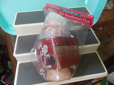 老式圣诞圣诞老人空气清新剂娃娃工艺用品6英寸带眼镜 — 第 1/2 张图片