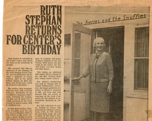 "Das Tigerauge" renommierte Dichterin Ruth Stephan handsignierter Zeitungsartikel - Bild 1 von 1