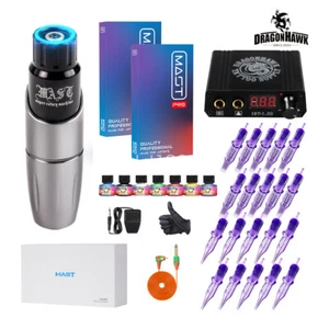Dragonhawk Wireless Tattoo Kit Rotary Pen Maschine Batterie Cartridge Needle Set - Bild 1 von 14