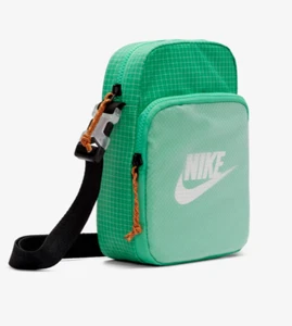 NIKE HERITAGE 2.0 CROSSBODDY SMALL ITEMS SHOULDER BAG GREEN CV1408-363 3L UNISEX - Picture 1 of 7