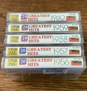 1956-1960 Greatest Hits Cassette Tapes 4 of 5 are SEALED - Picture 1 of 3