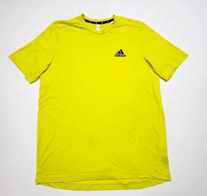 Camiseta Adidas L Amarillo Primegreen Mangas Cortas Cuello Redondo Aeroeady - Imagen 1 de 5