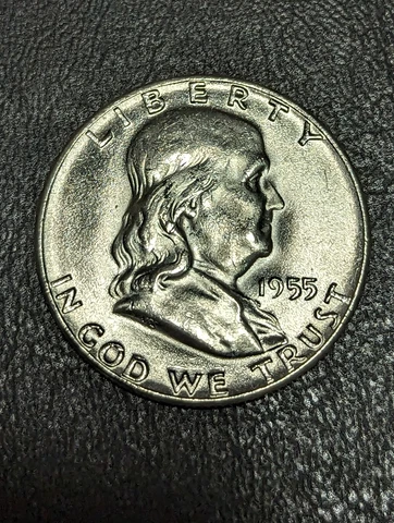 1955 Franklin Half Dollars Unc Cover