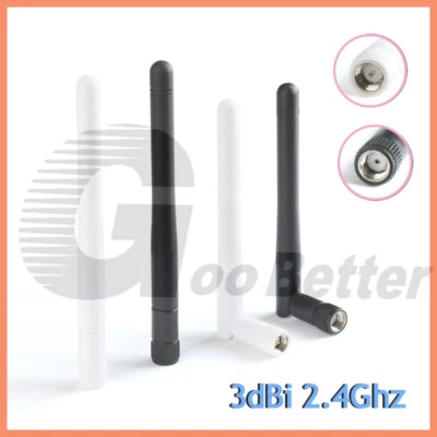 3dBi 2.4Ghz WiFi Aerial LTE Omni Radio Antenna Camera Router Modem SMA Connector - Image 1 of 4