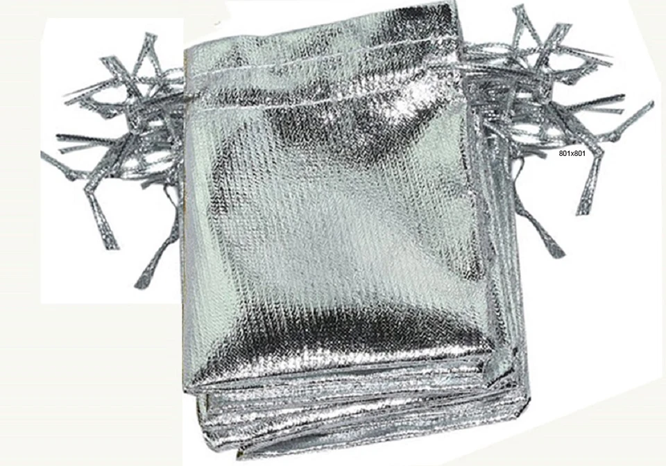 JSP® BOLSA METÁLICA GRANDE PLATEADA 2 7/8"x3 1/4" 12 PIEZAS (bx1272) Foto 1 de 1