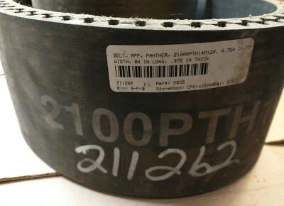 Cinturón Panther 2100PTH14M120 84" largo .375" grueso 4.750" ancho superior - Envío rápido Foto 1 de 4