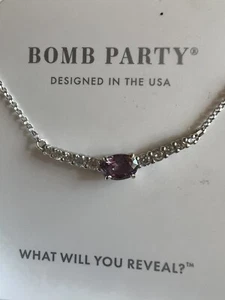 Bomb Party Necklace "Sterling Club" Alexandrite Corundum RBP4667/.925 Silver - Picture 1 of 5