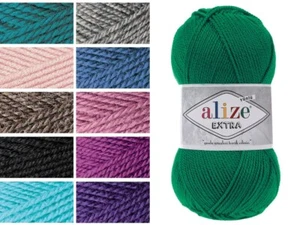 5 x 100g ALIZE Extra 100% Polyacryl Handstrickwolle - Bild 1 von 151