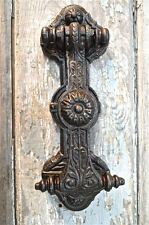 SUPERB SOLID CAST IRON GOTHIC REVIVAL STYLE DOOR KNOCKER WH22