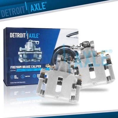 Rear Left Right Side Brake Calipers with Brackets for 2005 - 2014 Ford Mustang - Image 1 of 4