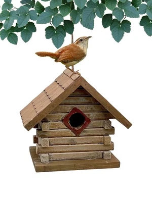 Casa Wren Cabaña con Fácil Acceso Limpieza - Casa Colgante para Pájaros con Cuerda Ha... Foto 1 de 4