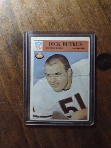 Philadelphia #31 1966 Dick Butkus novato Chicago Bears leer N - Imagen 1 de 3