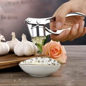 Prensa de ajo trituradora exprimidor trituradora picadora acero inoxidable herramienta de cocina manual - Imagen 1 de 12
