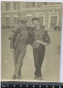 Affectionate Handsome Young Men Attractive Guys Cute Male Gay Int Old Photo#4661 - Picture 1 of 3