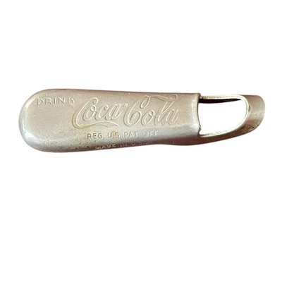 Coca Cola Bottle Opener Antique Solid Metal Soda - Image 1 of 4