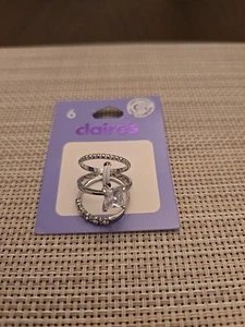 Claire's 3 Pairs Of Rings W/rhinestones, NEW, $16.99, Size 6. - Picture 1 of 6